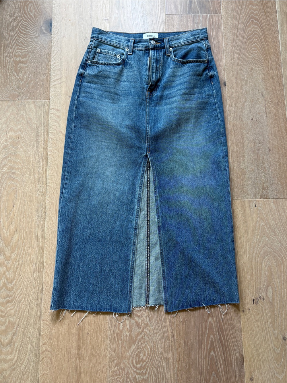 EUC Pistola Alice Midi jean skirt 28